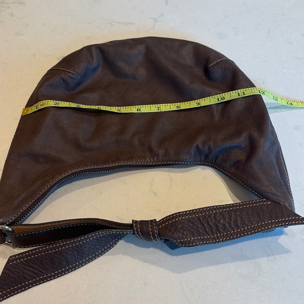 Sigrid Olsen Hobo Bag Women Large Brown Leather Slouchy Shoulder Boho Minimalist - Picture 6 of 7